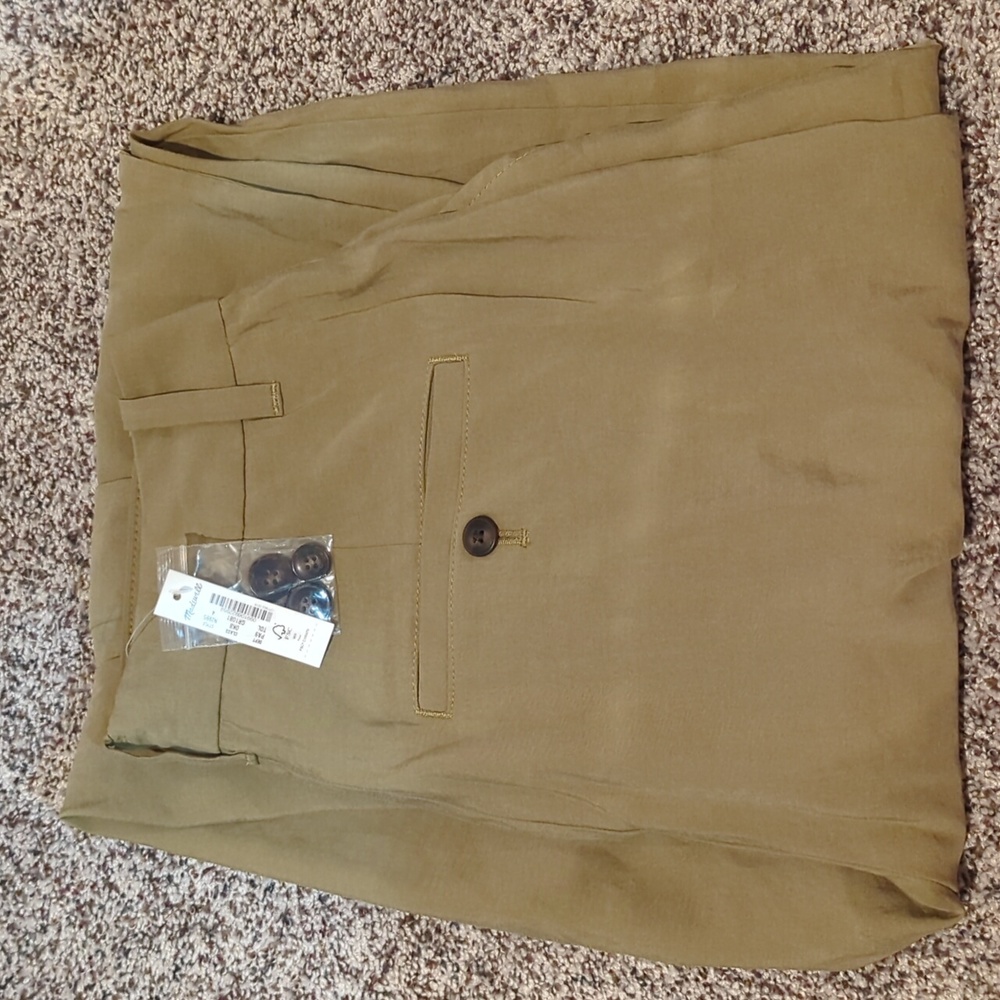 The Harlow Wide-Leg Ankle Pant in Softdrape - Tawny Olive